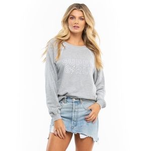 Brand New Wildfox SUPER GIRLY Size L Sweatshirt. Still in original packaging!